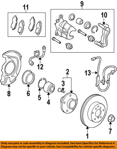 Toyota oem 8954202090 front abs wheel sensor/abs wheel speed sensor