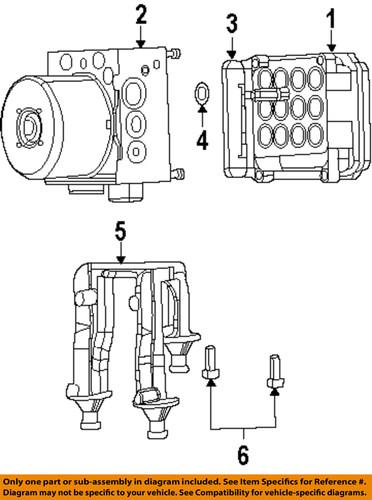 Mopar oem 5175604aa abs-modulator bracket