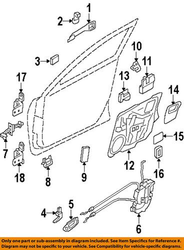 Mazda oem cd7358361a door lock striker-striker