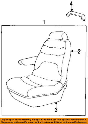 Mopar oem mv381c3 front seat-assist strap