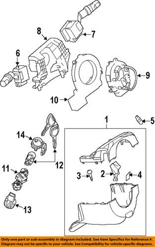 Mazda oem bnyb7614xb ignition lock cylinder/switch, ignition lock & tumbler