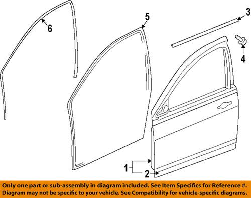 Jeep oem 5074945af front door-door shell