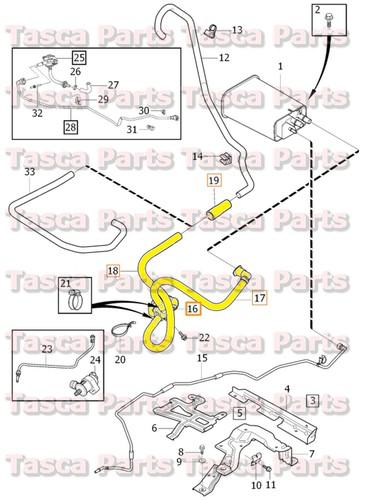 Brand new oem carbon filter with fitting pump 07-14 volvo s60 s80 v70 xc60 xc70