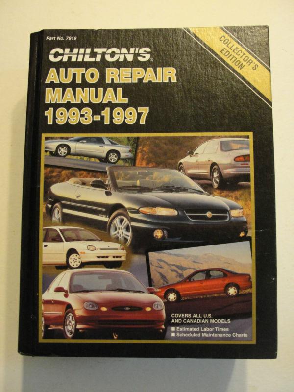 Used chilton repair manual 1993-1997 collectors edition. near mint part #7919