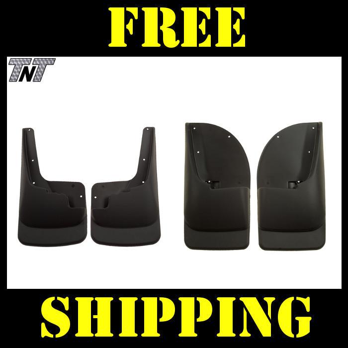 08 - 10 ford f250 f350 super duty husky liners mud guards black front & rear