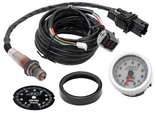 Aem gauge air/fuel ratio analog wideband w/black & white face 30-5130