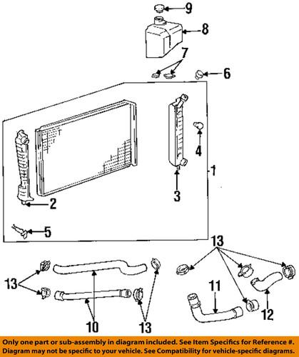 Ford oem b7a8287aa radiator-clamp