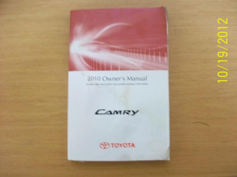 2010 toyota camry  owners manual