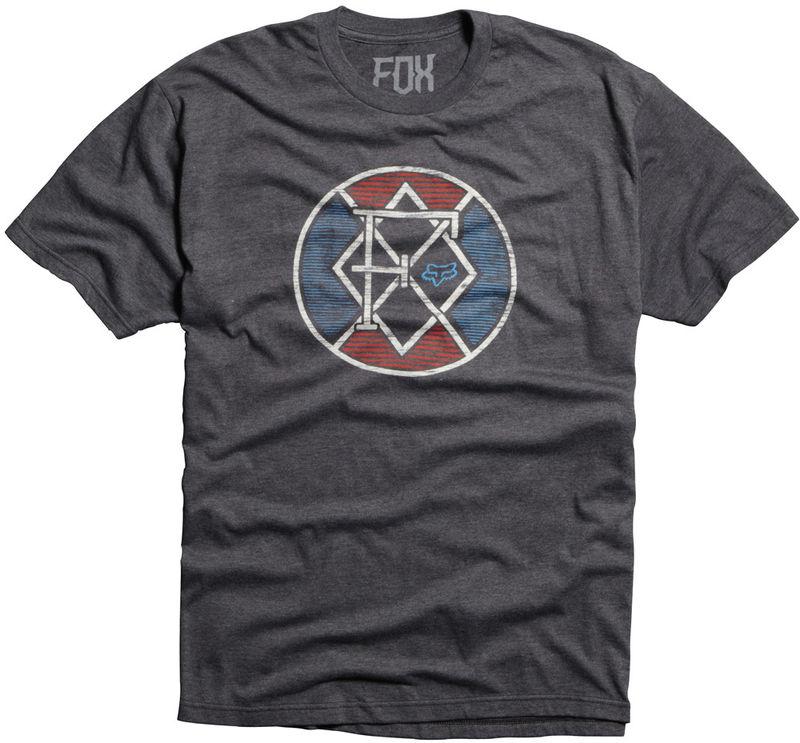 Fox title class charcoal heather tee shirt t-shirt motocross t tshirt mx 2014