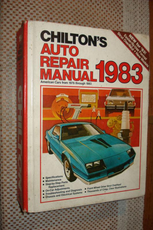 1976-1983 chiltons manual firebird vette monte service 82 81 80 79 ford dodge gm