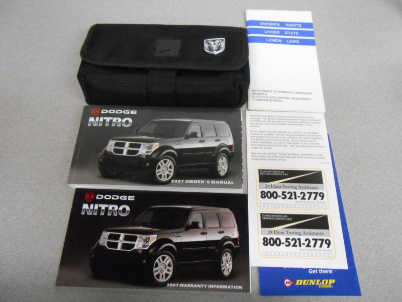 2007 dodge nitro owner's manual set