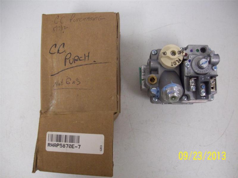 Robertshaw rhap5870e-7 gas valve rhap5870e7
