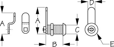 Sea-dog corp 2219301 cam lock stainless