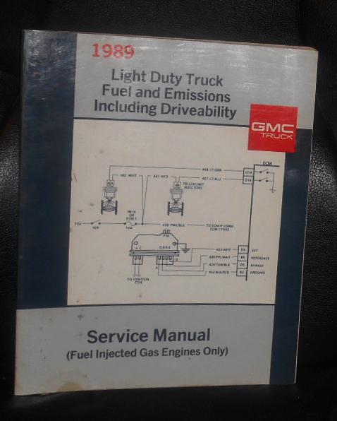 1989 gmc light duty truck service manual