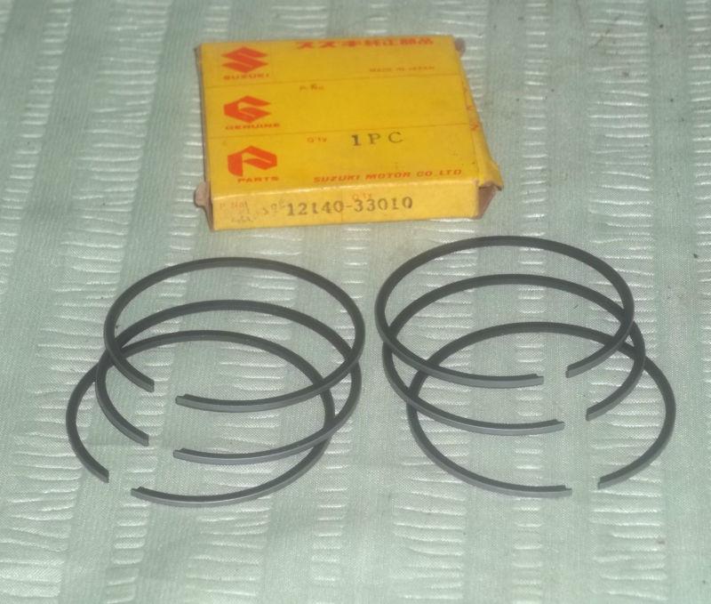 1972-77 suzuki gt380 oem piston ring set of 6 (std)~nos~p/n 12140-33010 (#1347)