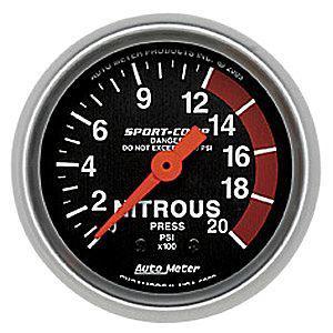 Autometer sport-comp nitrous pressure gauge # 3328