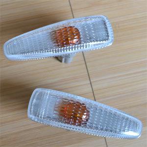 2pcs clear side marker lights fender lights fit mitsubishi lancer 2008-2013