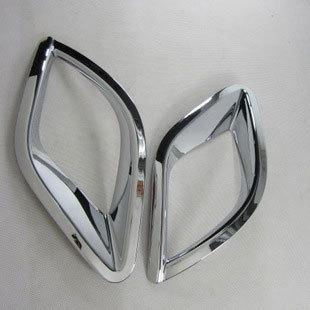 2pcs chrome rear fog light lamp cover trim fit mazda cx-5 2013 2014