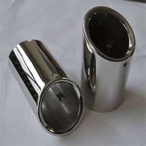 2pcs chrome exhaust muffler tip fit volkswagen jetta mk6 2011 2012 2013