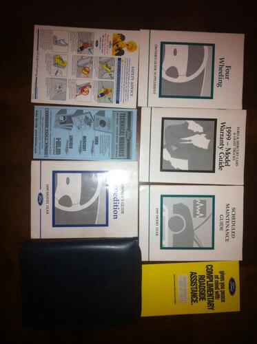 1999 ford expedition owners manual books w/ case 99