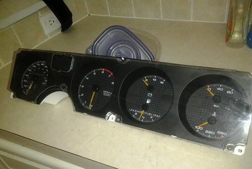 1989 firebird speedometer cluster reads 58k