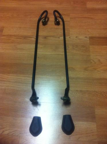 04-08 mazda rx8 rx-8 driver & passanger side seat belt rails ***both brackets***