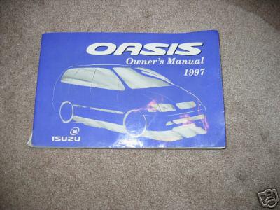 1997 isuzu oasis  owners manual 97 