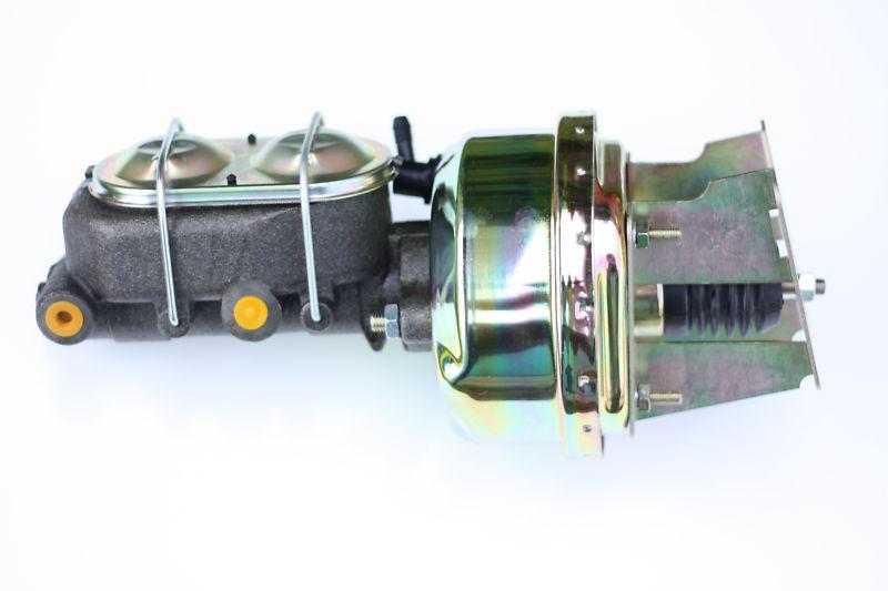 55-57 belair 7" zinc power brake booster cast iron master cylinder new (3g1)