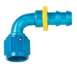 209012 fragola -12an blue push lock 90 degree bend race hose ends