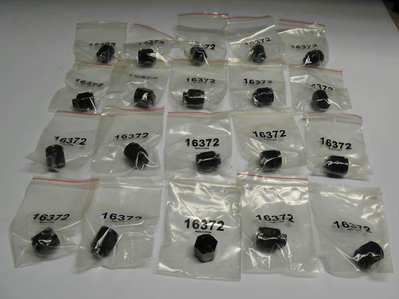 20 pack -6 an cap female 37ºflare black fuel oil air fitting