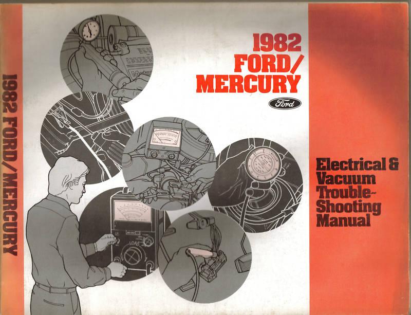 1982 ford mercury electrical & vacuum trouble shooting manual original