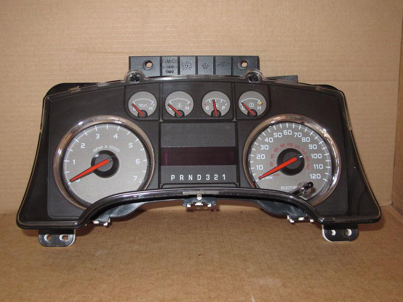 2009 09 ford f150 truck xlt speedometer cluster 81k 