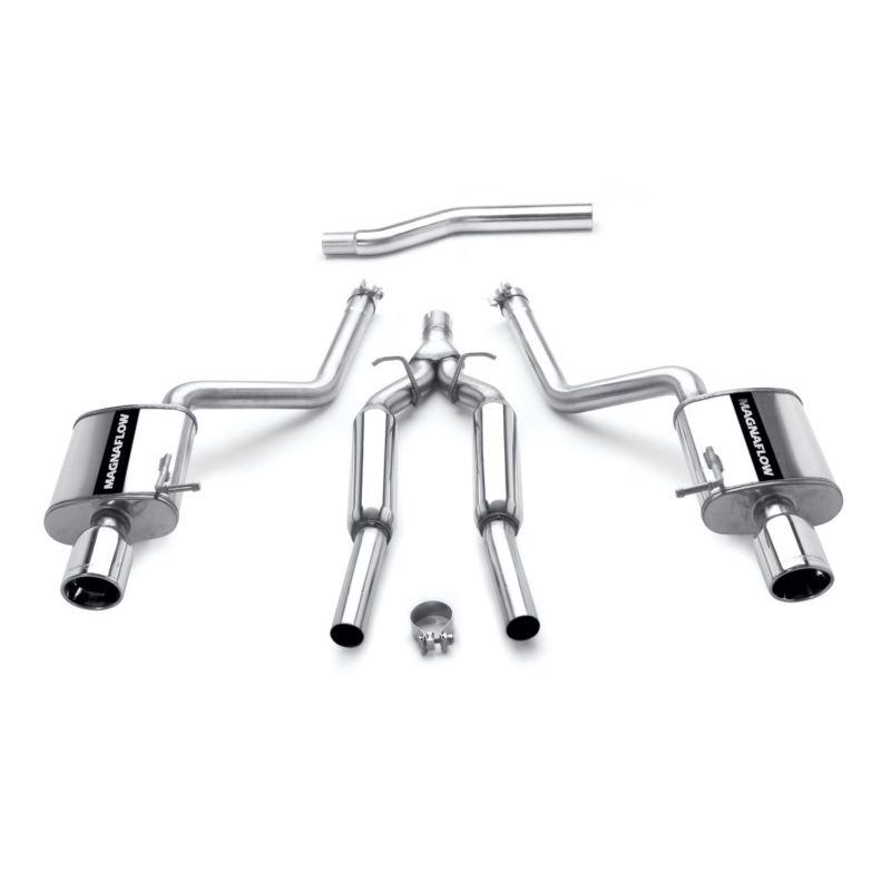 02-08 audi a4 quattro 1.8l magnaflow stainless cat-back exhaust system 16601