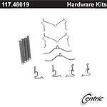 Centric parts 117.46019 rear disc hardware kit