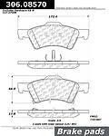 Centric parts 306.08570 front high performance pads