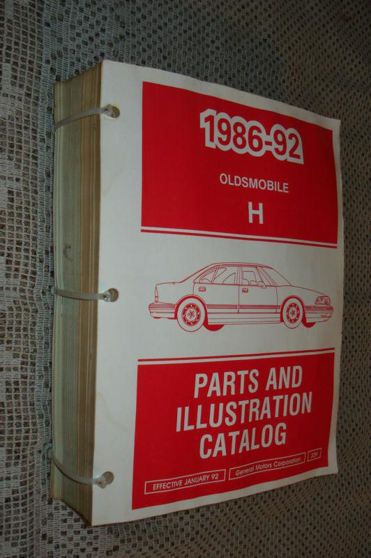 1986-92 oldsmobile delta 88 royale parts book catalog gm numbers manual original