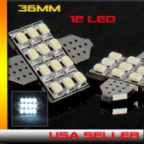 6418 12 led white  license light for bmw e36 e46 