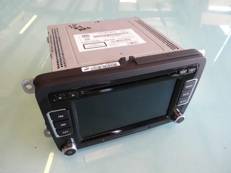 Mk6 vw gti gli touchscreen radio gen 3 with sirus 6 cd has code factory oem #4