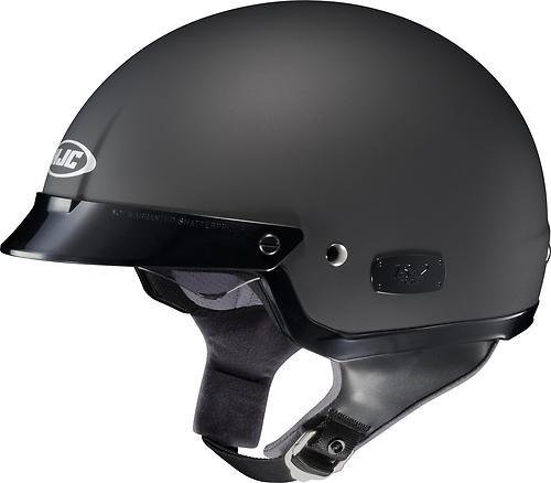 New hjc is-2 half-helmet adult helmet, matte black/flat, med/md