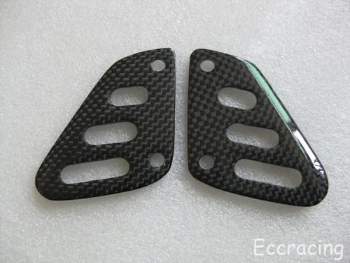 Carbon fiber aprilia rsv4 2009 2010 2011 passenger heel plates/foot guards