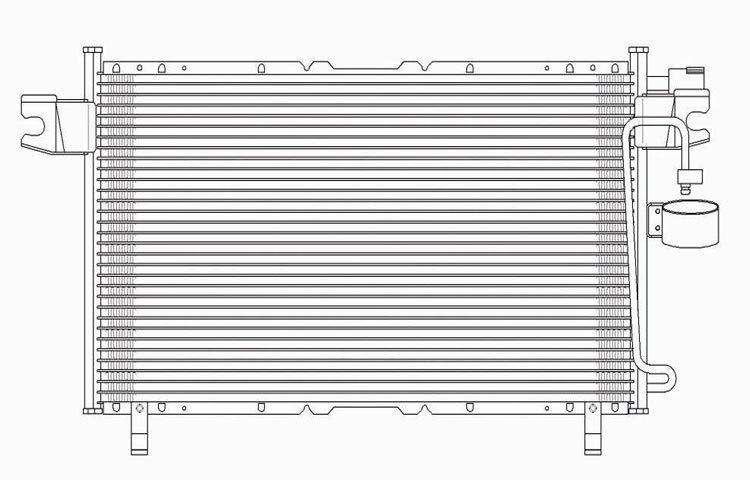 Replacement ac condenser 98-00 isuzu rodeo amigo 98-01 honda passport 8972050780