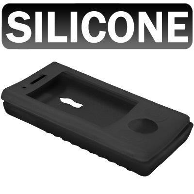 Silicone case skin cover black for sony ericsson w705