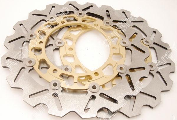 Front brake disc rotor yamaha yzf r1 r6 fjr xjr xv xj bt wr x 250 xj n 600 gold