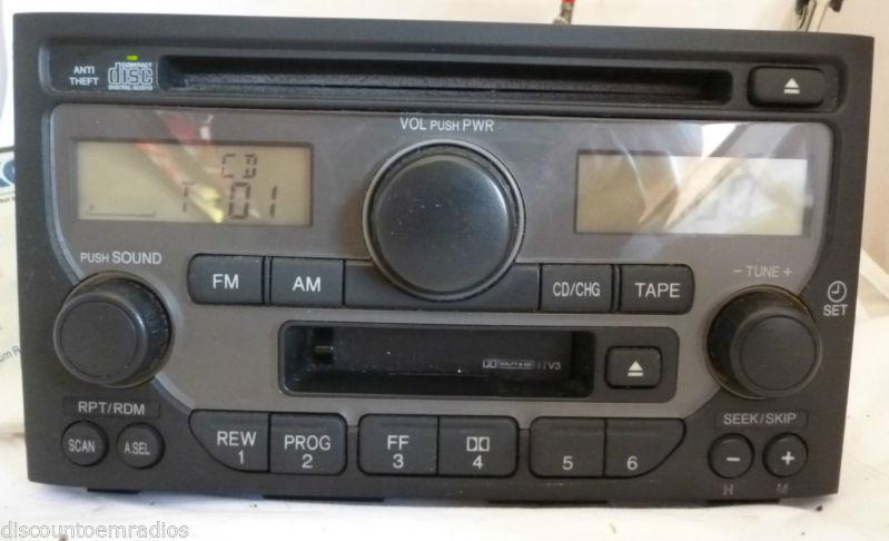 03-05 honda pilot radio cd cassette player & theft code 39100-s9v-a120 1tv3  b