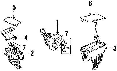 Chevrolet 12176369 genuine oem factory original fuse & relay box