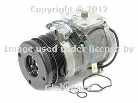 Mercedes w140 a/c compressor w/ 6-groove pulley clutch oem new + 1 year warranty