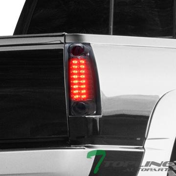 Smoke led tail lights rear lamps 88-94-98 chevy/gmc c10 c/k 1500 2500 truck suv