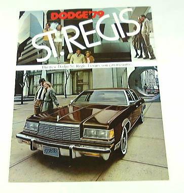 1979 79 dodge st. regis brochure 