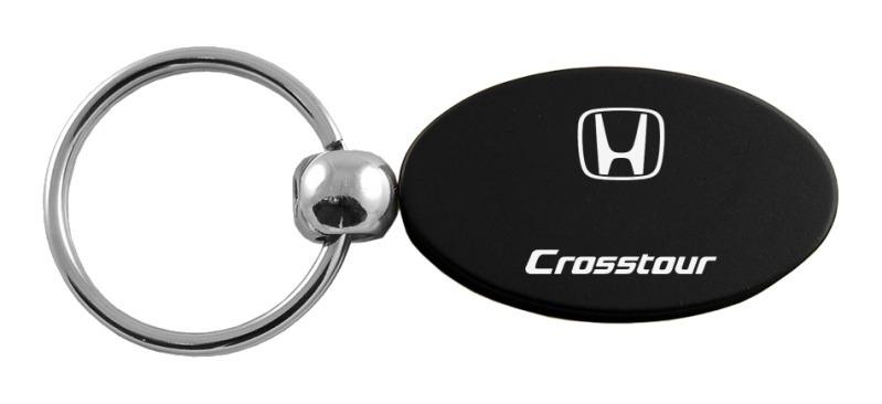 Honda crosstour crt black oval metal key chain ring tag key fob logo lanyard