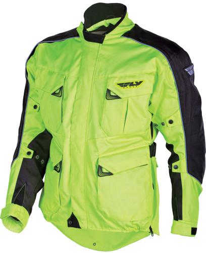 Fly racing terra trek 3 motorcycle jacket flo yellow/black small